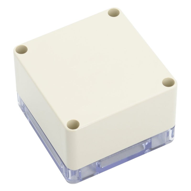 LeMotech ABS Plastic Junction Box Dustproof Waterproof IP65 Electrical Enclosure Box Universal Project Enclosure Grey with PC Transparent Clear Cover 3.3 x 3.2 x 2.2 inch (83 x 81 x 56 mm) - Image 3